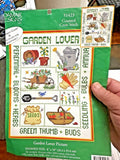 Candamar Designs GARDEN LOVER PICTURE Cross Stitch Kit 8 x 10" Gardening Model