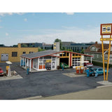 Walthers 933-3541 Vintage Gas Station - Main Building Kit HO Scale Model