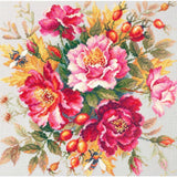 Magic Needle Zweigart Edition counted cross stitch kit "Flower Magic. Dogrose", Model