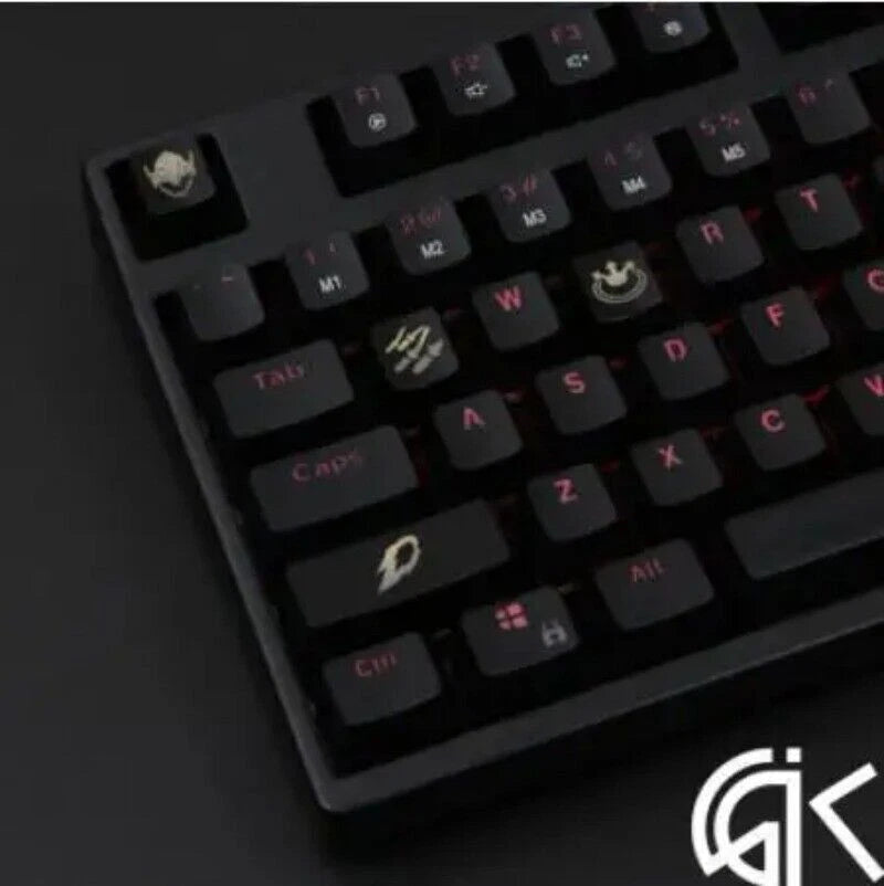 4 pcs/set backlight caps ABS etched OW PHARAH Keycap gamer Mechanical Keyboard Model