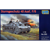 UNIMODELS UM 280 Plastic scale models kit Scale 1:72 Sturmgeschutz 40 Ausf F/8 Model