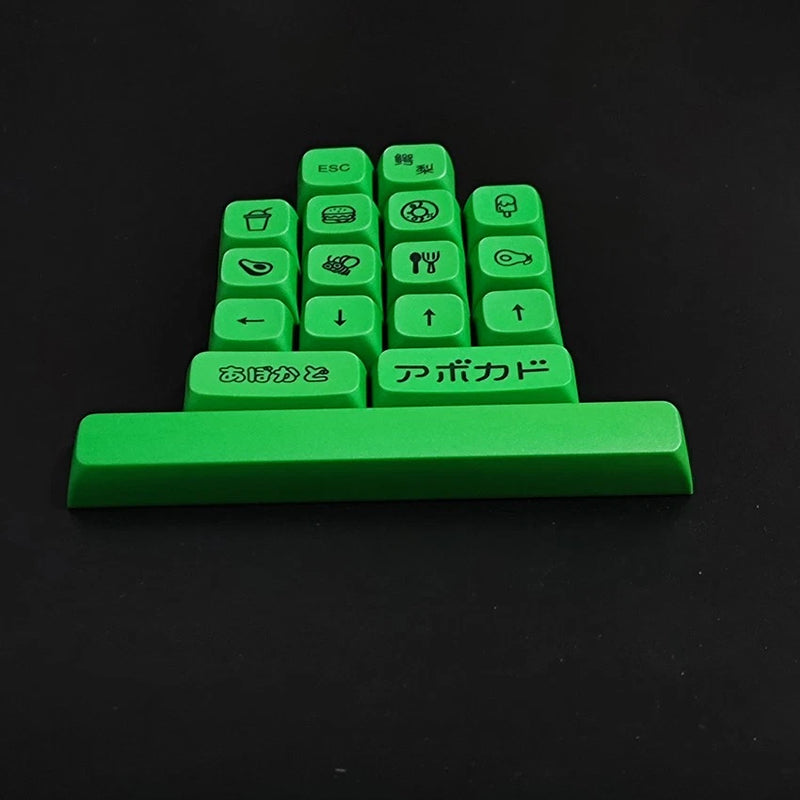 17-Key XDA Key-caps Mechanical Keyboard with Avocado Key-caps Model