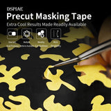 DSPIAE Camo Precut Masking Sheet Tape Hobby Craft Tool for Military/Gundam Model Model