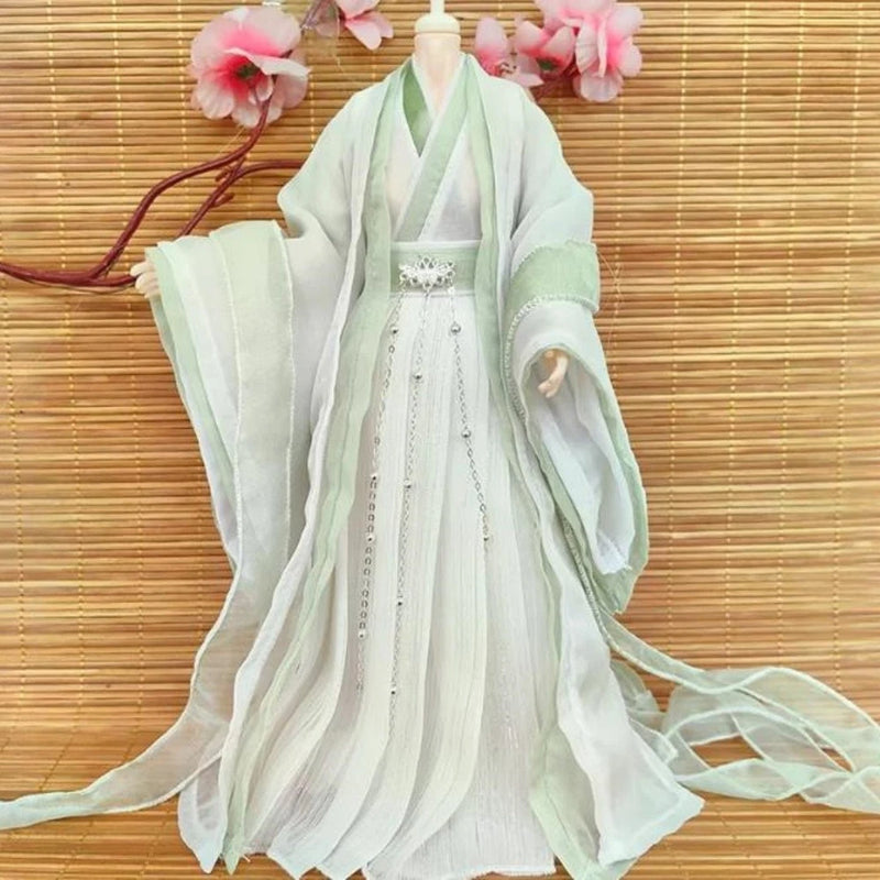 1/6  Long  Outfit Ancient hanfu   Clothes Model Suit Dress For 12" figure toy Model