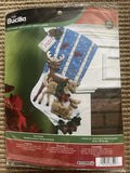 Bucilla Felt Kit Christmas Stocking Appliqu?? Sequins  Deer Family 86502 NEW Model