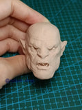 1/6 Male Azog Monster Man Head Sculpt Carved For 12''Action Figure Body Toys Model