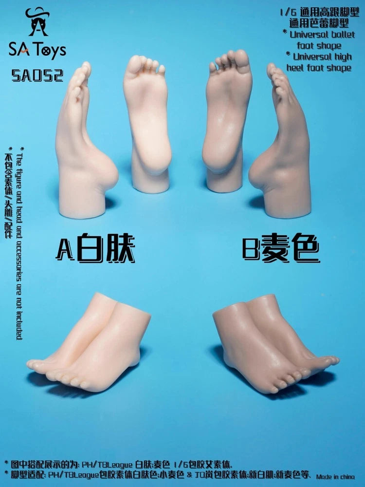 SA052 1/6 Female Universal High Heel Ballet Foot Model For 12" Action Figures Model