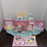 MITCIEN Dollhouse Playset DIY Pretend Portable Caravan Camper Bus Toy Kit Model