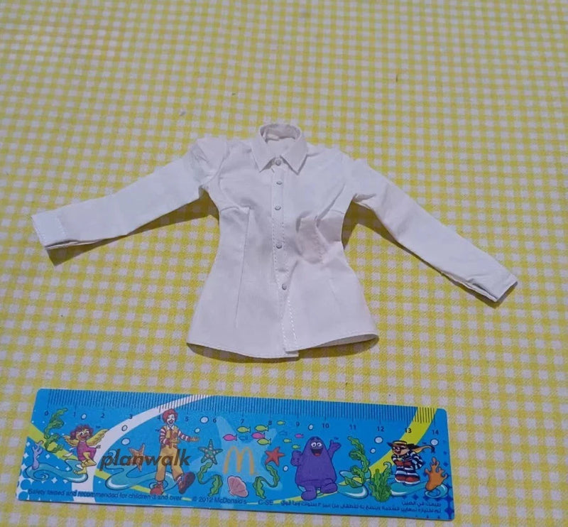 1/6 Anime White Shirt Model Action Figure Female Fit  12" in Cosplay Scene Model