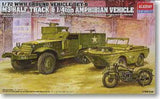 1:72 M3 Half Track Armored Vehicle/amphibious Jeep/motorcycle Assembly Model Model