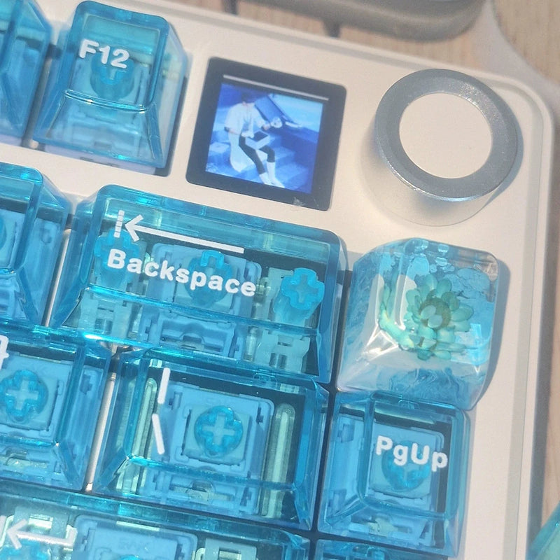 Mechanical Keyboard Cherry Custom Keycaps: Preserved Flower Keycaps Model