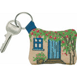 Permin counted cross stitch kit "Key ring pendant Blue door", 7x5cm, DIY, 11-937 Model