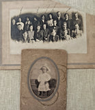 2 ANTIQUE EARLY 1900'S Photographs On Board Model