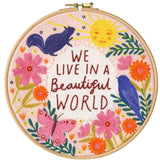Bothy Threads stamped embroidery kit with hoop "Beautiful World", ELFW2, Diam. 2 Model