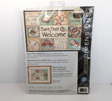 Dimensions 70-03245 Bare Feet Welcome Stamped Cross Stitch 2011 Beach Ocean New Model
