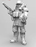1/35 resin figures model Us mecha soldier unassembled unpainted Model