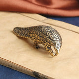 Brass Pangolin Figurine Small Animal Statue Table Office Home Decoration Gifts Model