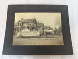 Antique Photo 1900+ by H. S. Conklin TRAVELING MEAT STORE WAGON 9
