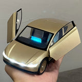 1:24 Tesla Cybercab Robotaxi Diecast Model Car w/ Sound Light Pull Back Toy Gift Model