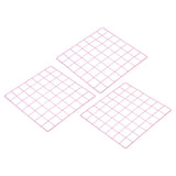 14"x14" Wire Grid Panel, 3 Pack Wall Grid Decorative Board Photo Display Pink Model