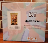 Dollhouse DIY Book Nook Miniature Kit  Booknook Bookshelf Insert Decor 3D Sakura Model