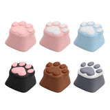 Resin Kitten Claw Print Keycap For Mechanical Keyboards Multicolor Wear Resists Model