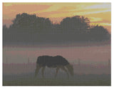 Cross Stitch Pattern by Florashell - Horse at Sunset Model