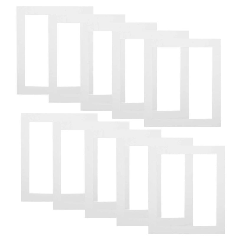 White Picture Matting Board 20Pcs Precut Mats for Picture Frame Use Model