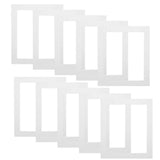 White Picture Matting Board 20Pcs Precut Mats for Picture Frame Use Model