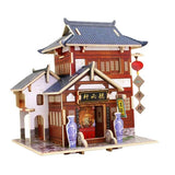 1/24 DIY Wooden 3D Dollhouse Miniature Kits - Antique Chinese Tea House Model