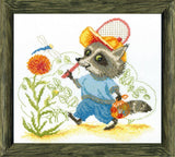 DIY Counted Cross Stitch Kit "Summer holidays" 8.7x7.9 in / 22.0x20.0 cm Model