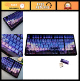 Custom PBT Keycap Set 126 Keys - Double Shot Side-Printed Cherry Profile Gradien Model