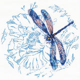 RTO counted Cross Stitch Kit "Dance of dragonflies" M70023, with printed backgro Model