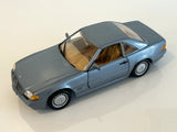 REVELL 1990 MERCEDES BENZ 500SL BLUE/TAN Diecast Model Car 1:18 Scale Model