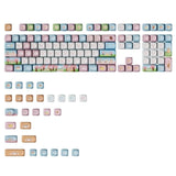 Cute Panda Spring OQO Profile Keycaps PBT Dye Sublimation for Mechanical Model