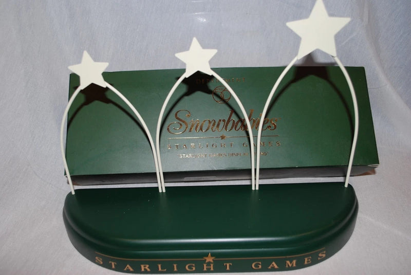 NEW IN BOX Department 56 Snowbabies STARLIGHT GAMES Display Stand Star Arches Model