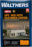 HO Scale Walthers Cornerstone 933-4110 UPS Hub w/Customer Center Building Kit Model