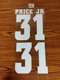 DIY-New York Giants CUSTOM Name & Number Jersey Kit-Personalized-Iron ons Model