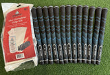 13 x Standard Golf Grips Black and Blue plus DIY Grip Kit Model