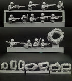 1/72 Resin Figure Model Kit WWII US Infantry in Foxholes 13 Figures Unpainted Model