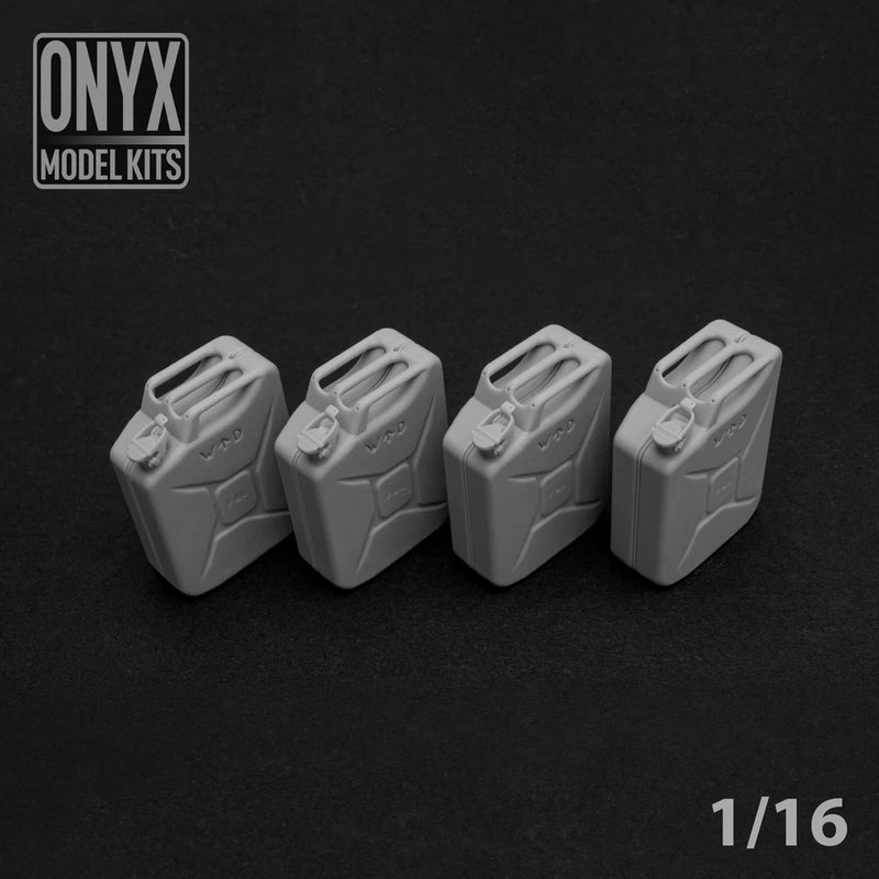ONYX MODEL KITS | 1:16 | 1/16 | British Jerry Cans (x4) | WW2 | Model