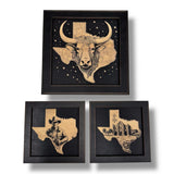 Framed Art - Texas SET of 3 Pictures Model