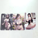 Tifa Large Realistic Anime Waifu Art Oversized Board A6 Lot of 3 Model