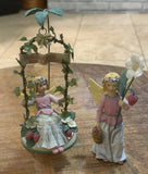Vtg Wildflower Angels Set of 2 Kathy Killip DEMDACO Strawberry Fairies 2001 2002 Model