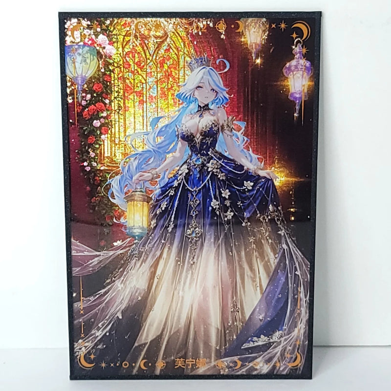 Furina Black Lantern Dress Premium Waifu Card Anime Wall Art Oversized Board A5 Model