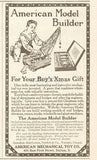 1912 American Model Builder Erector Set American Mechanical Toy Co Dayton OH Ad Model