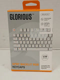 Glorious GPBT Backlit RGB White Keycaps English (US), 130 Count Model