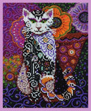 Bead embroidery kit PUSSYCAT hand embroidery needlework kit Model