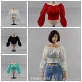 Cute Female Shirt Model For 12" Action Figure 1/6 DM Warrior Pretty Model