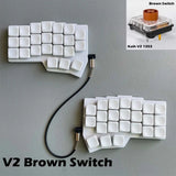 CHOC Corne Low Profile Split Mechanical Keyboard Hot-Swap Kailh Choc V1/V2 NEW Model
